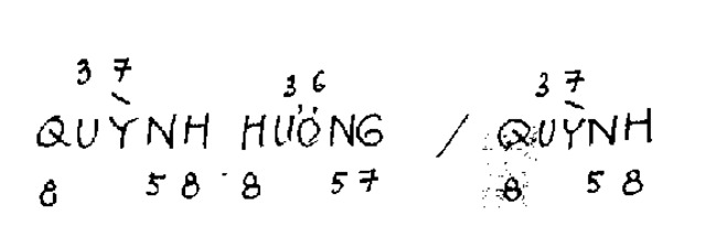 Cần phải biết cách ráp số với chữ cái tên Quỳnh Hương/ Quỳnh